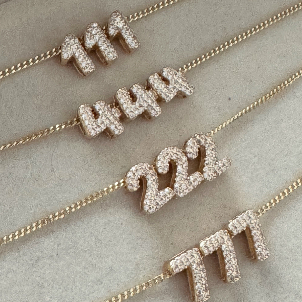 Mini Bubble Angel Number Necklace