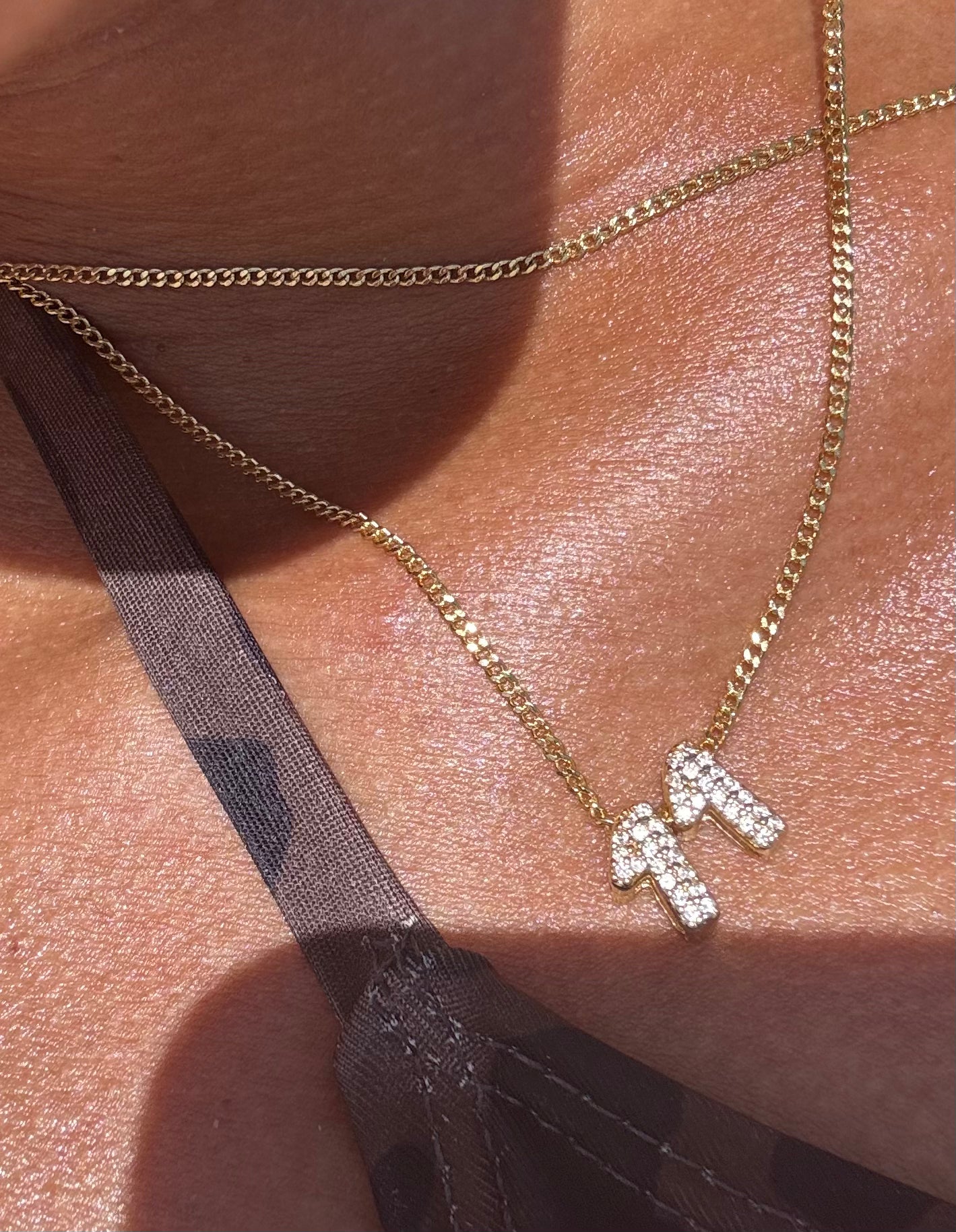 Mini Bubble Angel Number Necklace