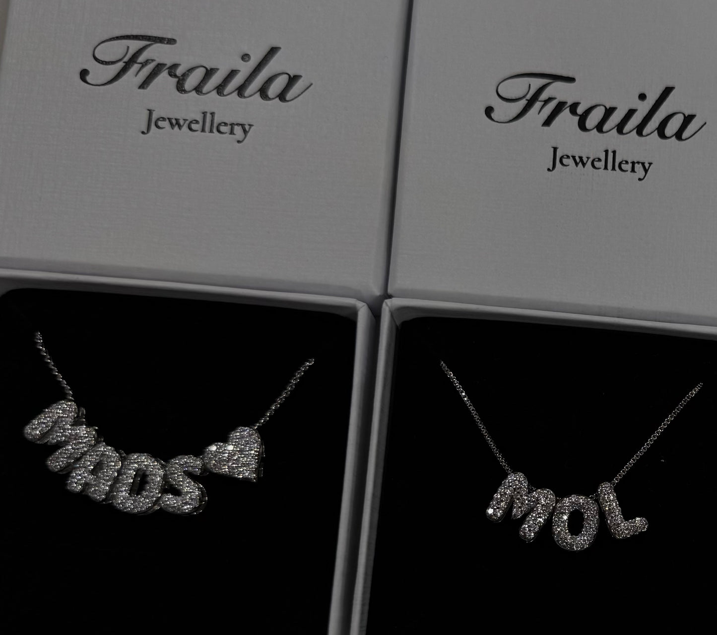 Mini Bubble Initial Necklace