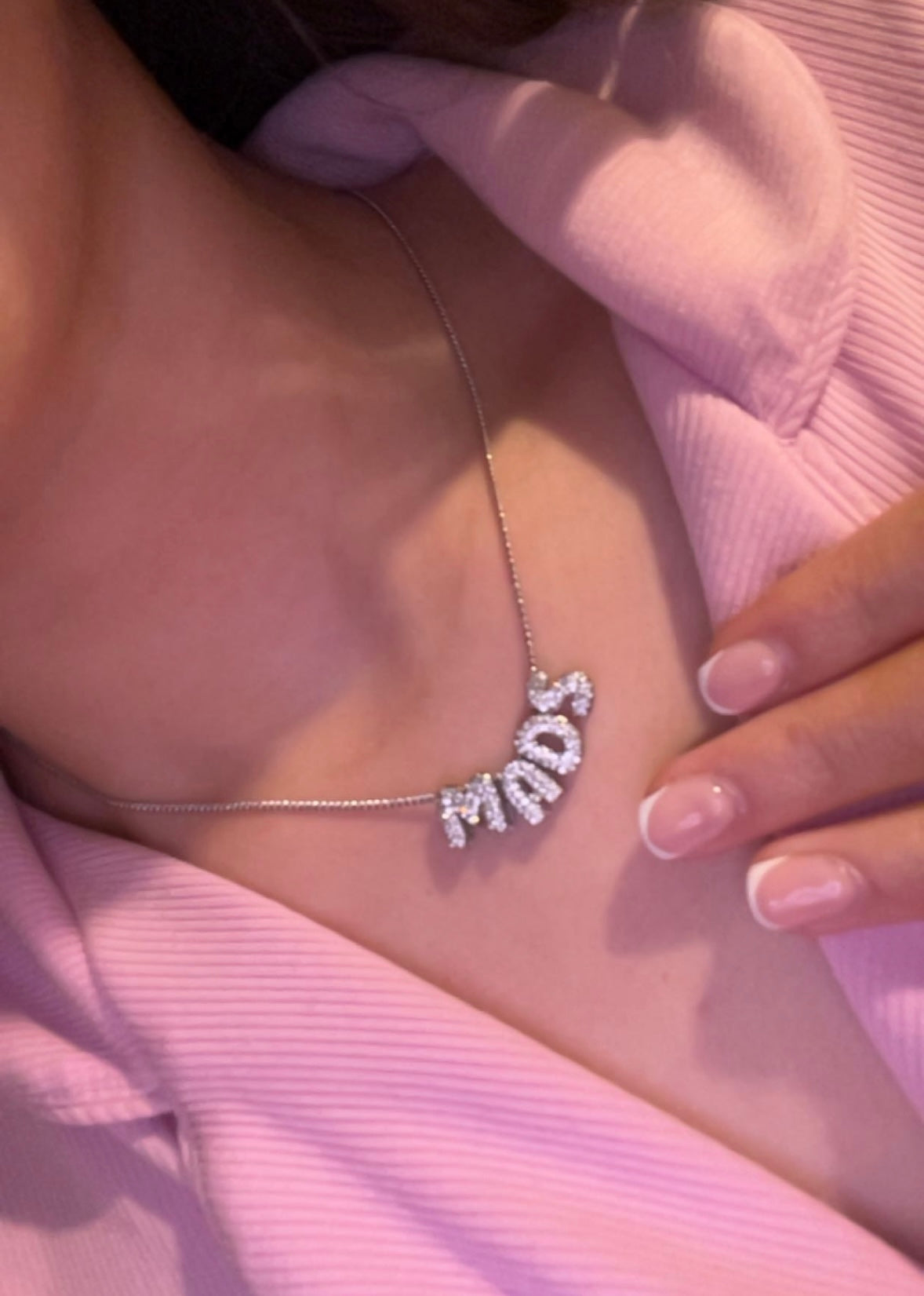 Mini Bubble Initial Necklace