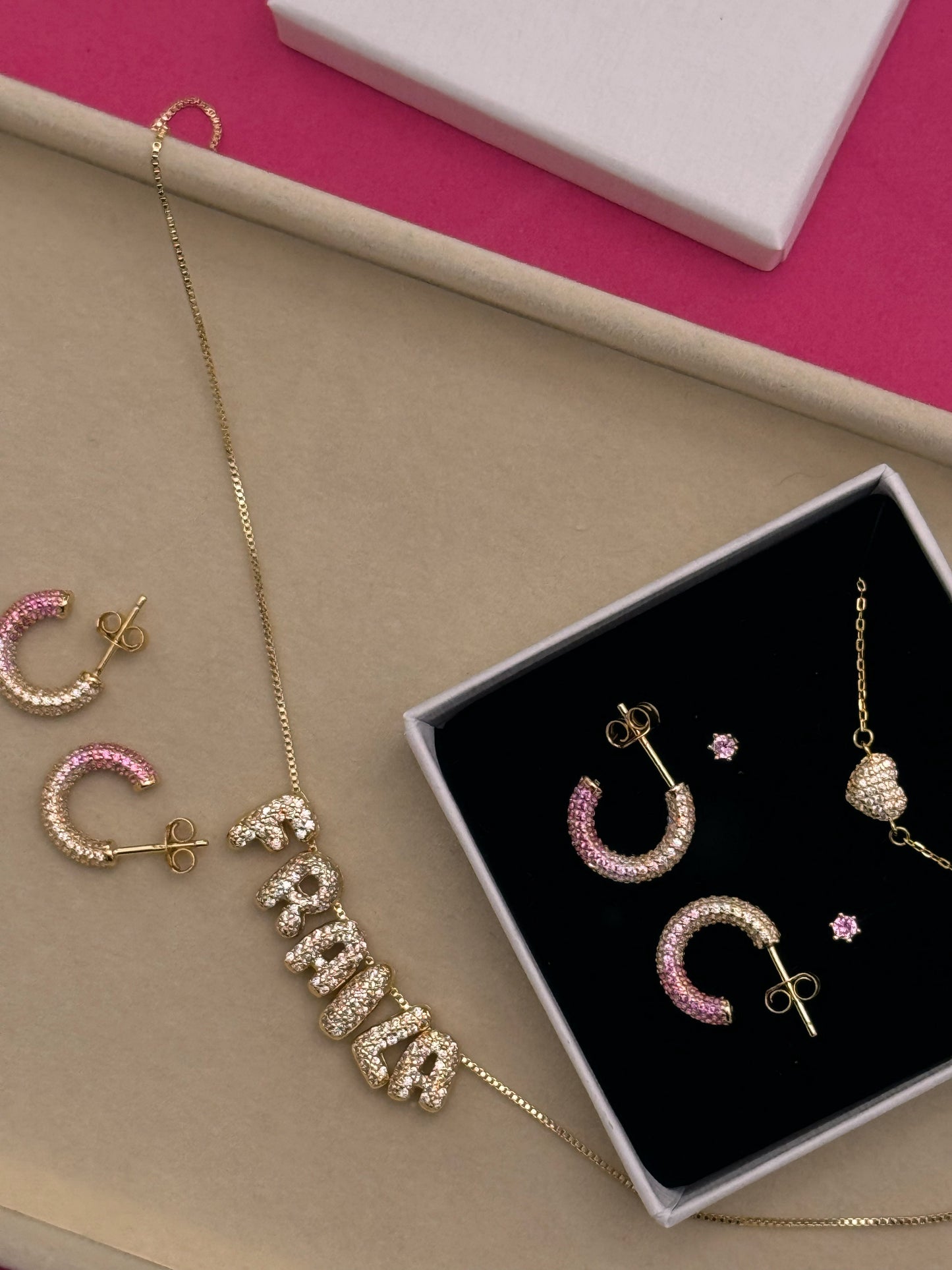 Mini Gradient CZ Paved Hoops