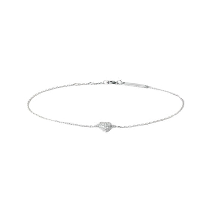 Mini Bubble CZ Heart Bracelet