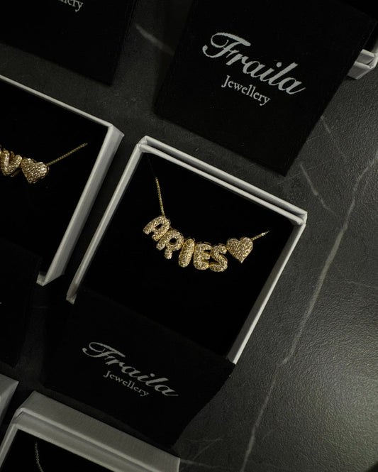 Mini Bubble Initial Necklace