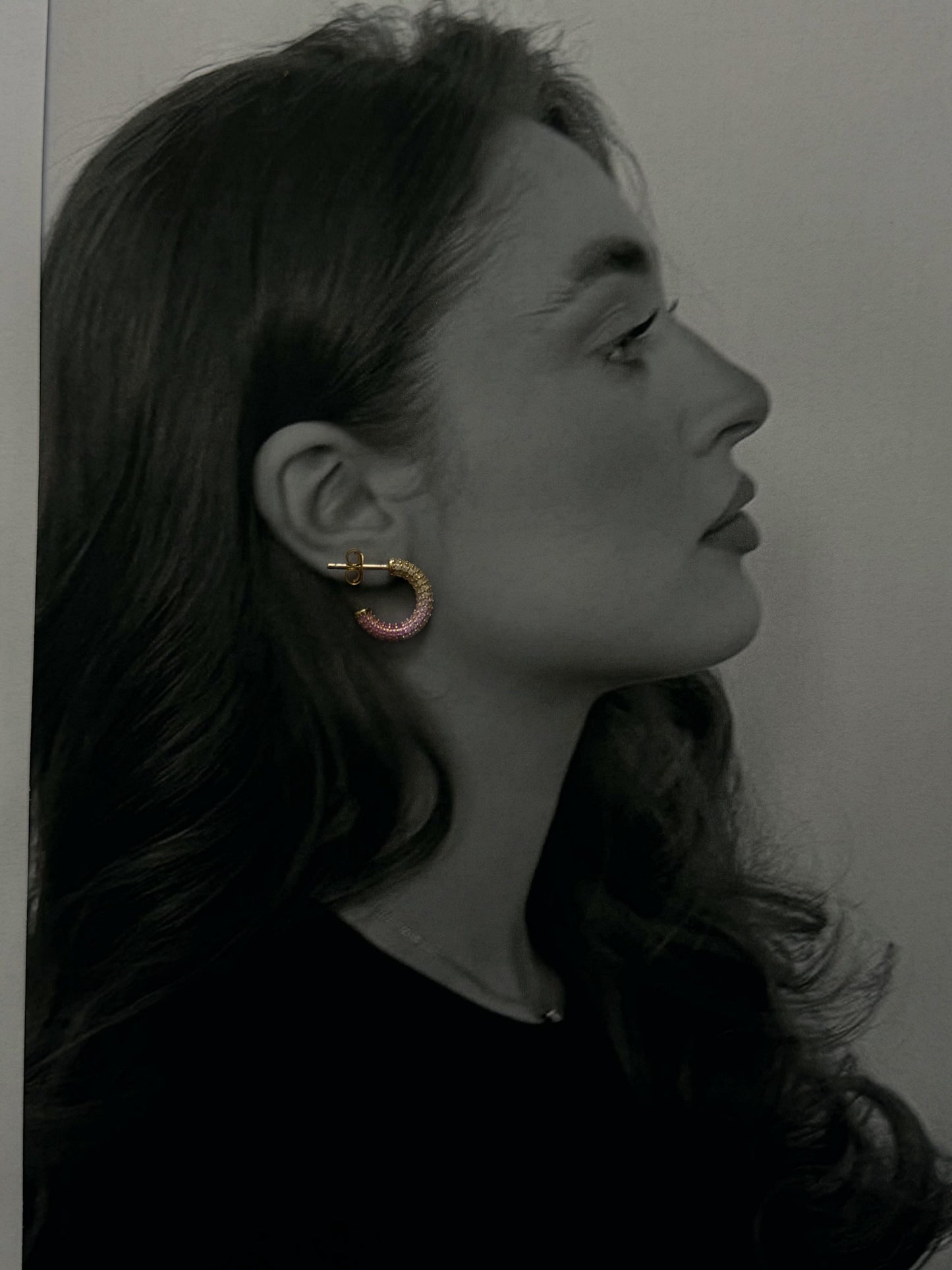 Mini Gradient CZ Paved Hoops