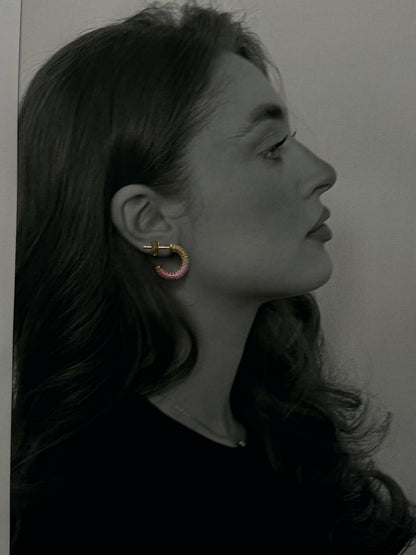 Mini Gradient CZ Paved Hoops